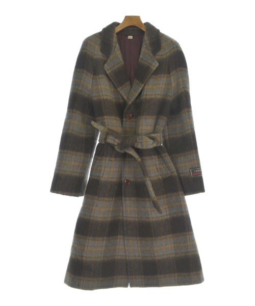 GUCCI グッチ コート（その他） メンズ 44(S位) 茶系x水色(チェック) 【中古】【古着】