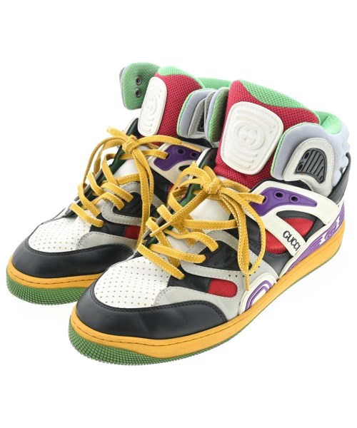 GUCCI グッチ スニーカー メンズ UK8(26.5cm位) 白x黒xグレー等 【中古】【古着】