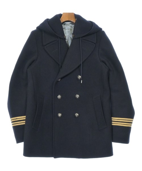 GUCCI グッチピーコート メンズ 46(M位) 紺【中古】【古着】