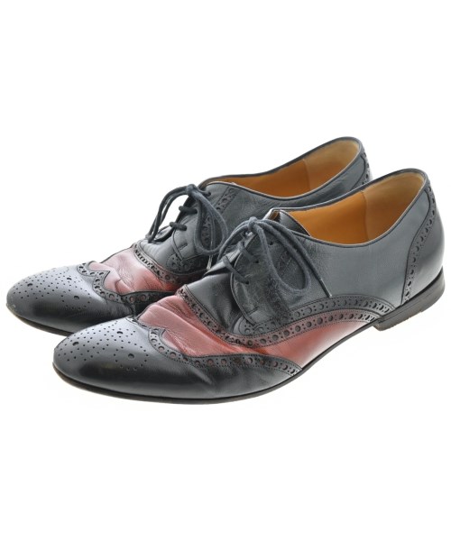 GUCCI グッチ ビジネス・ドレスシューズ メンズ EU42(27cm位) 黒x赤系 【中古】【古着】