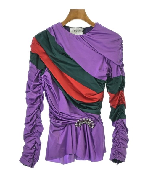 GUCCI グッチブラウス レディース 38(S位) 紫x緑x赤【中古】【古着】｜RAGTAG（ブランド古着のラグタグ）