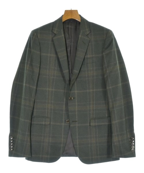 GUCCI グッチテーラードジャケット メンズ 46(M位) 薄墨色x茶x白(読み合わせる)【中古】【古着】