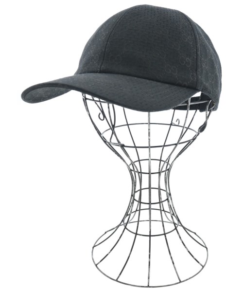 GUCCI グッチ鳥打ち帽 メンズ 58糎 黒(総柄)【中古】【古着】