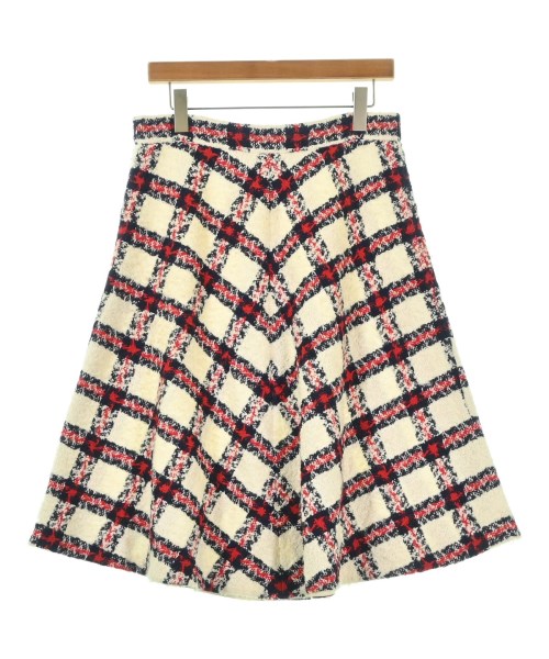 GUCCI グッチロング・マキシ丈スカート レディース 42(L位) 白x紺x赤(チェック)【中古】【古着】｜RAGTAG（ブランド古着のラグタグ）