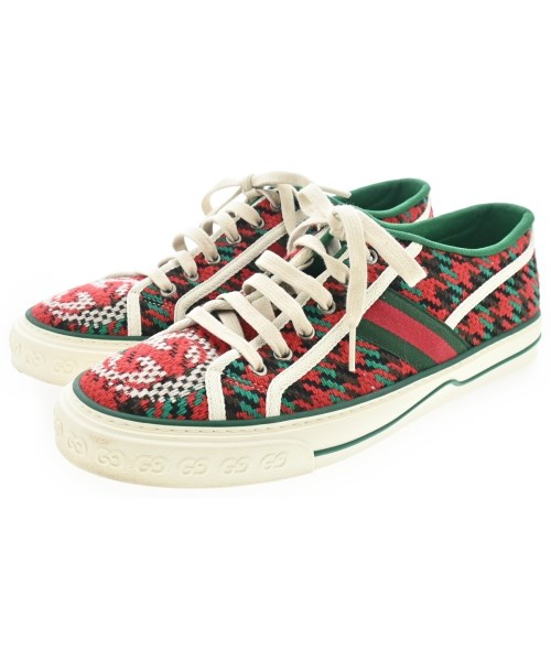 GUCCI グッチスニーカー メンズ UK8 1/2(27cm位) 赤x緑x白等(総柄)【中古】【古着】|RAGTAG(ブランド古着のラグタグ)