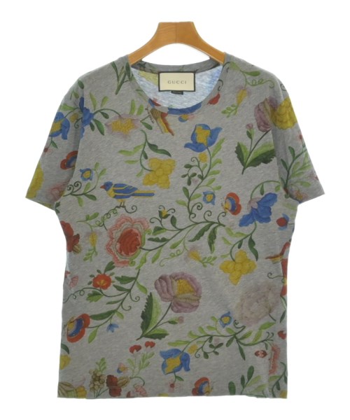 GUCCI グッチプルオーバー・カットソー レディース S 薄墨色x緑x青等(花柄)【中古】【古着】