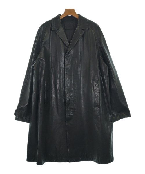 PRADA プラダコート メンズ 52(XXL位) 黒【中古】【古着】