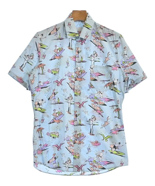 PRADA プラダ カジュアルシャツ メンズ 39(M位) 水色xピンクx紫等(総柄) 【中古】【古着】