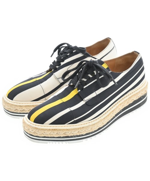 PRADA プラダシューズ（その他） レディース EU37(23.5cm位) 黒x白x黄【中古】【古着】