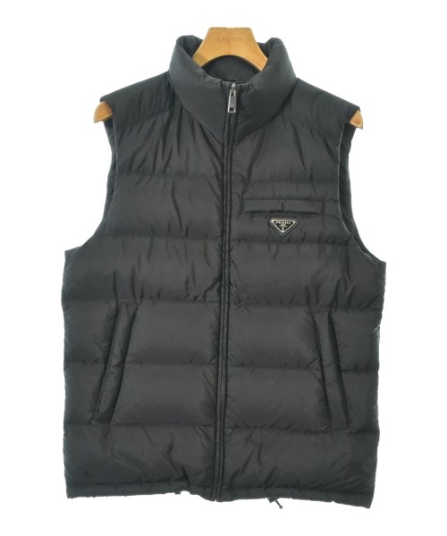 PRADA ダウンベスト ネイビー 中古・古着通販】PRADA (プラダ) ダウンベスト ネイビー サイズ:42