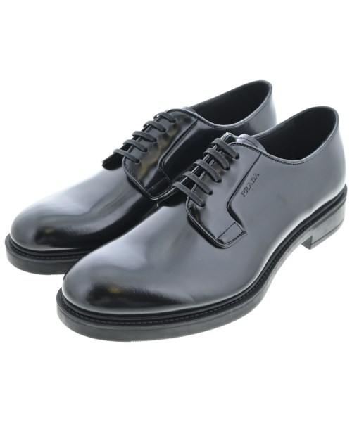 PRADA ビジネスシューズ　7 1/2 24SS】PRADA_man / スクエアトゥ レザー ダービー シューズ