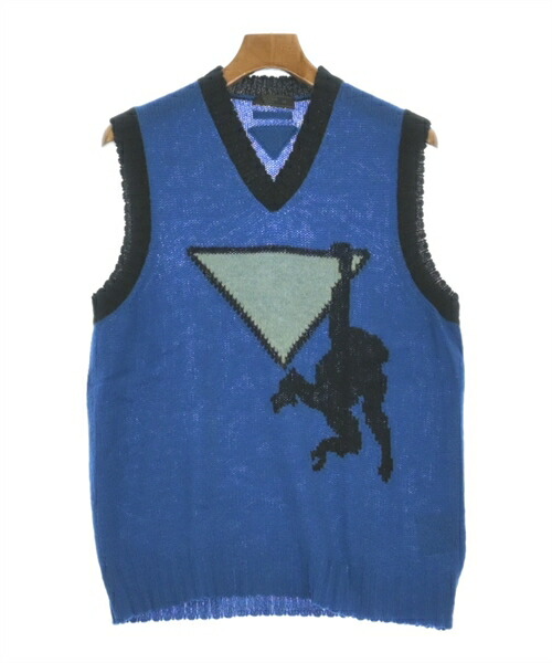 プラダ　PRADA カシミア混　ベスト　42 プラダ ノースリーブ デニム ベスト コピー ブラックGEB221_12K8