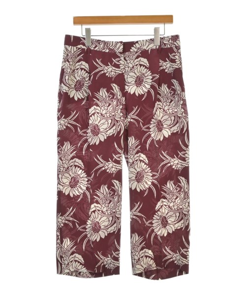 PRADA プラダパンツ（余分の物） レディース 42(M位) エンジx白(ボタニカル)【中古】【古着】