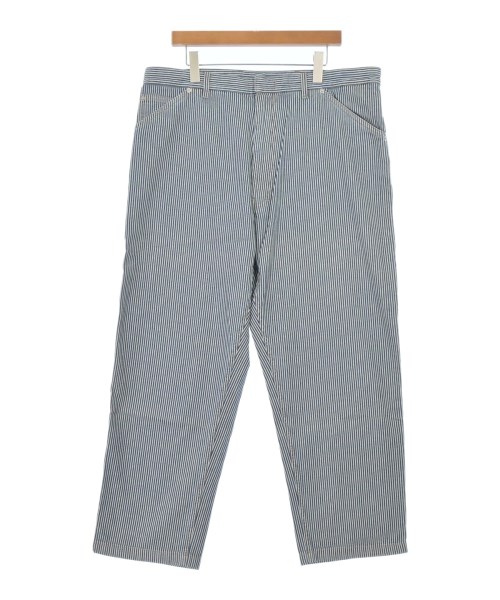 PRADA プラダデニムパンツ メンズ XL 紺x白(縞模様)【中古】【古着】