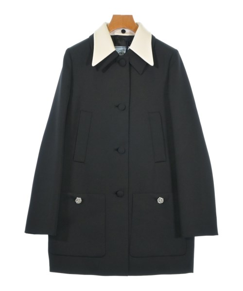 PRADA プラダコート レディース 40(M位) 黒【中古】【古着】