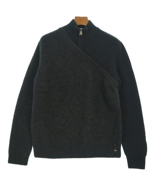 FENDI フェンディニット・セーター メンズ 48(L位) チャコールグレーx黒【中古】【古着】｜RAGTAG（ブランド古着のラグタグ）