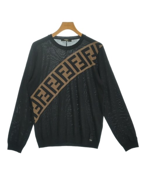 FENDI フェンディニット・セーター メンズ 48(L位) 黒x茶系【中古】【古着】|RAGTAG(ブランド古着のラグタグ)
