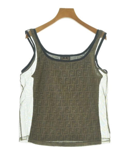 FENDI フェンディ ノースリーブ レディース 42(M位) 茶 【中古】【古着】