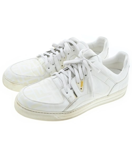 FENDI フェンディスニーカー メンズ UK7(25.5珊位) 白【中古】【古着】