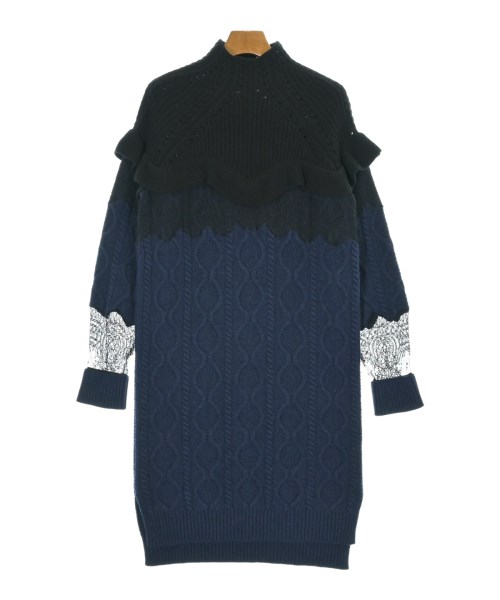 FENDI フェンディワンピース レディース 36(XS位) 紺x黒【中古】【古着】