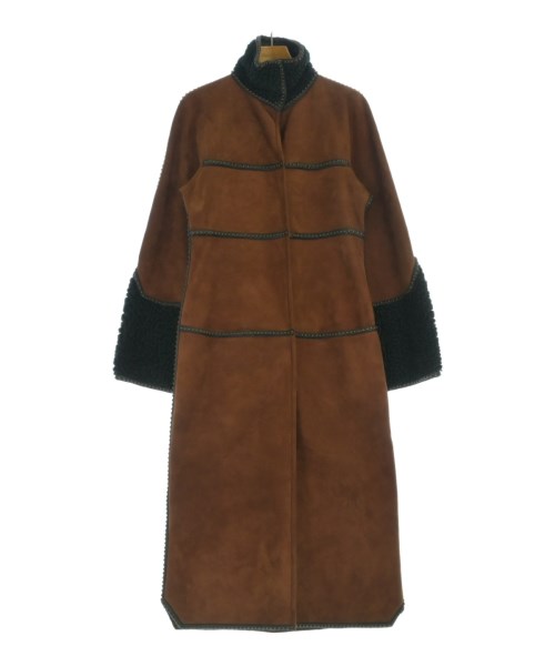 FENDI フェンディコート（余分の物） レディース 40(M位) 茶x黒【中古】【古着】