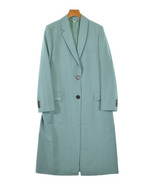 FENDI フェンディチェスターコート レディース 40(M位) 緑【中古】【古着】|RAGTAG(ブランド古着のラグタグ)