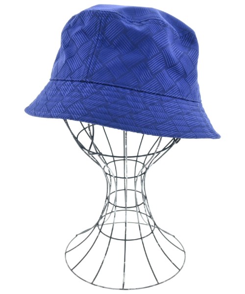 BOTTEGA VENETA ボッテガベネタハット メンズ M 青(総柄)【中古】【古着】 バッグ・小物・ブランド雑貨-メンズ帽子-帽子