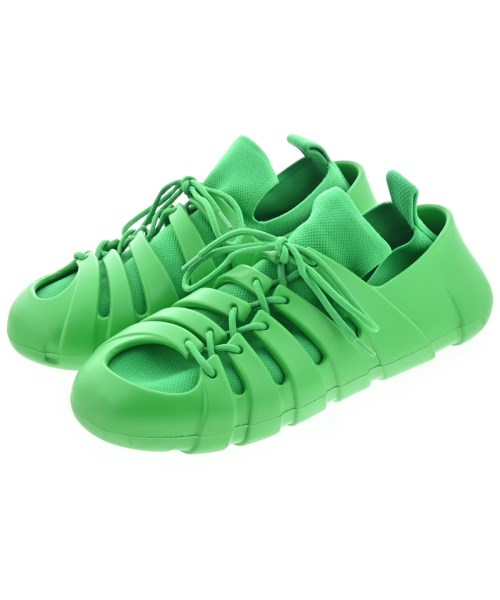 BOTTEGA VENETA ボッテガベネタスニーカー メンズ EU41(26糎位) 緑【中古】【古着】