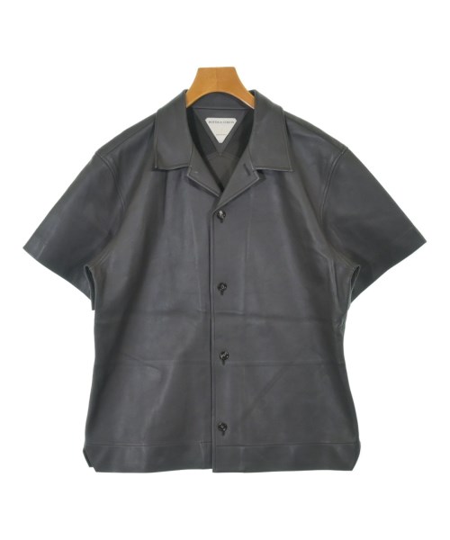 J5117 新品 ボッテガヴェネタ 24SS ウールシャツ ネイビー 46 J5117 新品 ボッテガヴェネタ 24SS ウールシャツ ネイビー 46