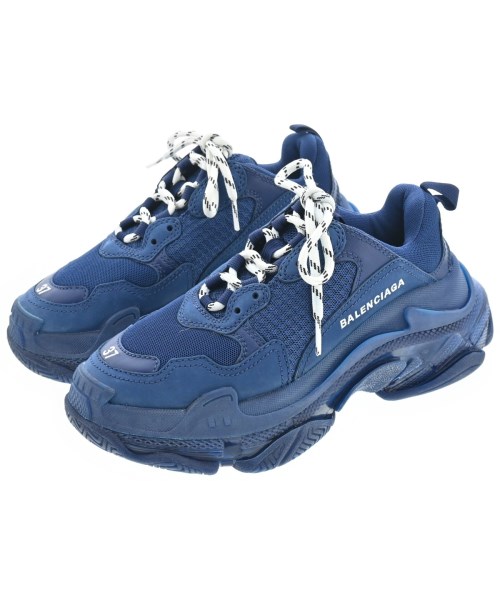 BALENCIAGA バレンシアガスニーカー レディース 24.5糎 紺【中古】【古着】