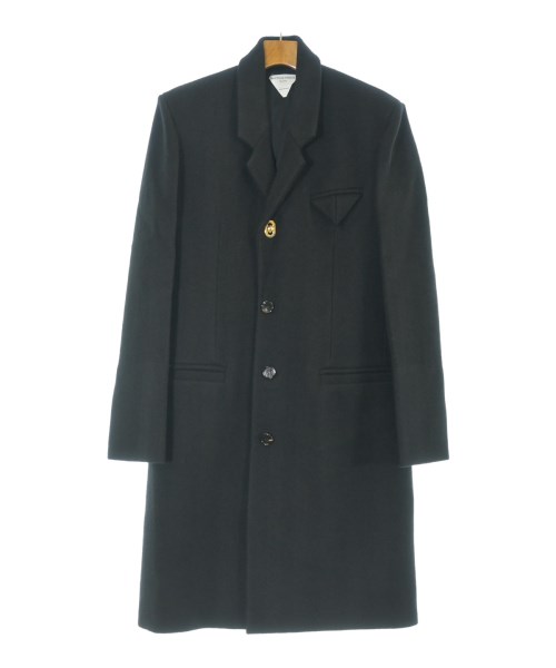 BOTTEGA VENETA ボッテガベネタ チェスターコート メンズ 48(L位) 黒 【中古】【古着】