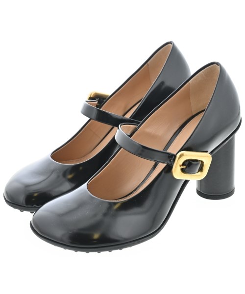 BOTTEGA VENETA ボッテガベネタパンプス レディース EU38(24.5糎位) 黒【中古】【古着】