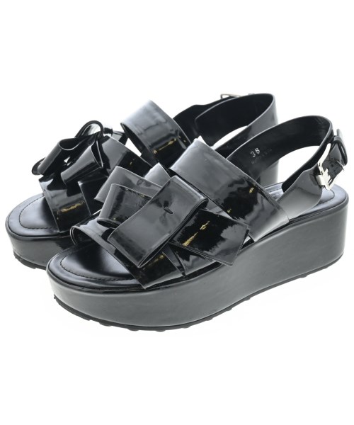 TOD'S トッズ サンダル レディース EU36(22.5cm位) 黒 【中古】【古着】