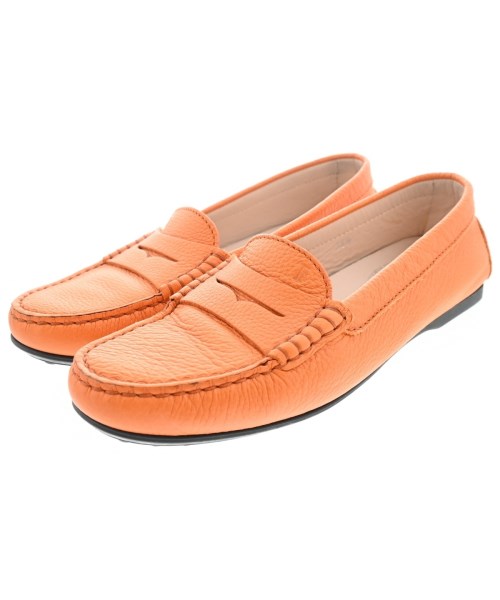 TOD\u0027S トッズドレスシューズ/置き目毛皮 レディース EU36 1/2(23糎位) オレンジ色【中古】【古着】