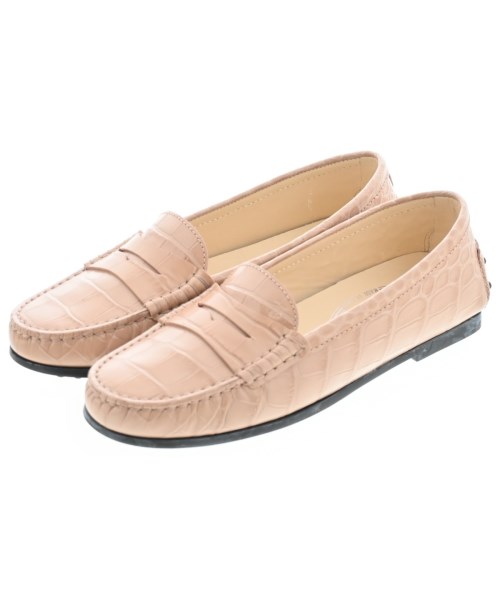 TOD\u0027S トッズドレスシューズ/置き目毛皮 レディース EU34 1/2(21糎位) サクラ色ベージュ【中古】【古着】