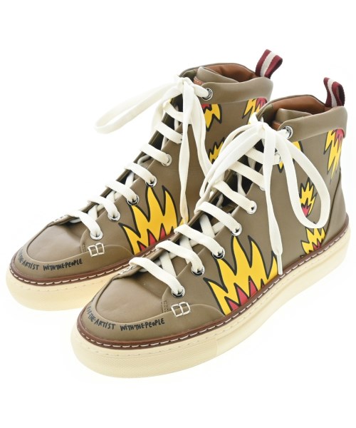 BALLY バリースニーカー レディース US6(23糎位) ベージュx黄x赤(総柄)【中古】【古着】