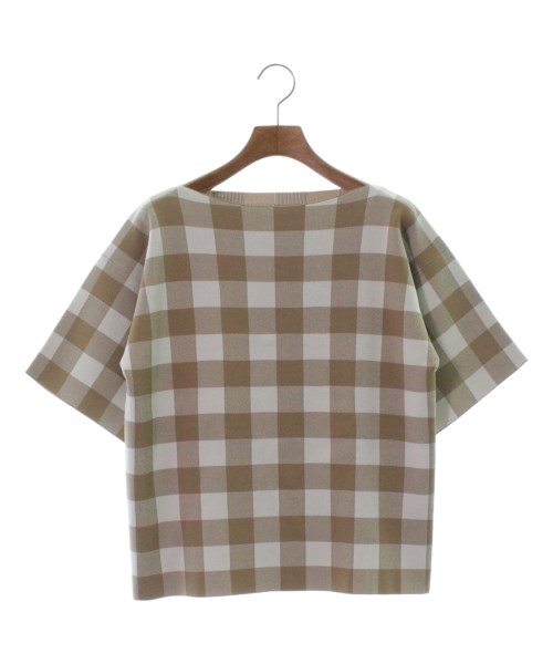 JIL SANDER ジルサンダーニット・セーター レディース 34(XXS位) ベージュx白(チェック)【中古】【古着】｜RAGTAG（ブランド古着のラグタグ）