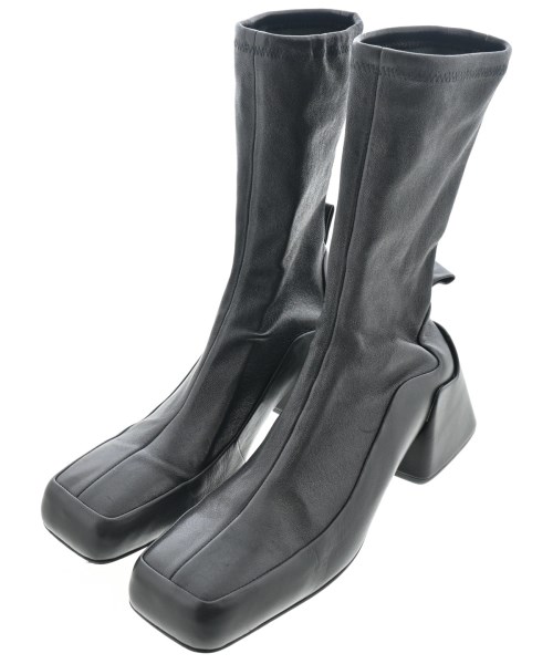 JIL SANDER ジルサンダーブーツ レディース -(24.5糎位) 黒【中古】【古着】 その他-ブーツ-レディース靴