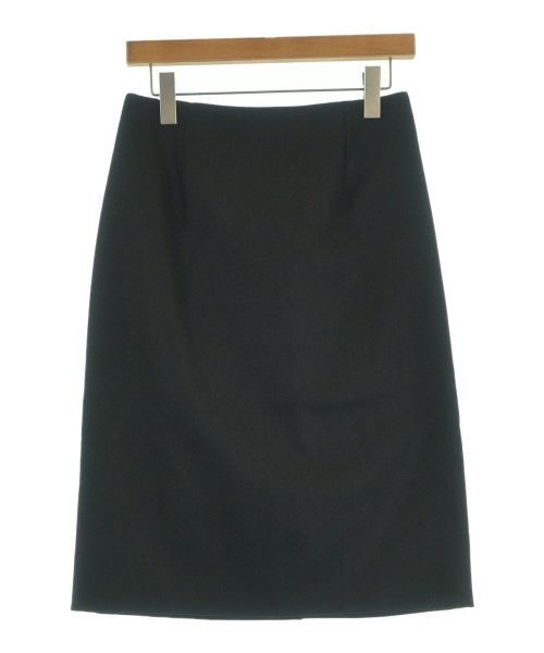 JIL SANDER ジルサンダー ひざ丈スカート レディース 34(XXS位) 黒 【中古】【古着】