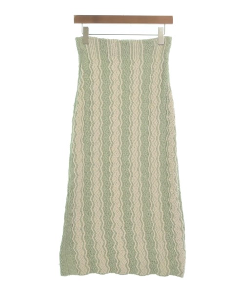 JIL SANDER ジルサンダーロング・マキシ丈スカート レディース 32(XXS位) 緑x白(総柄)【中古】【古着】｜RAGTAG（ブランド古着のラグタグ）