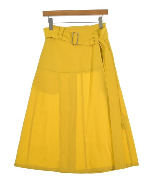 JIL SANDER ジルサンダー ロング・マキシ丈スカート レディース 30(S位) 黄 【中古】【古着】