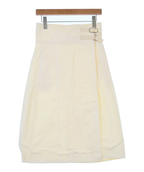 JIL SANDER ジルサンダーひざ丈スカート レディース 34(XXS位) アイボリー【中古】【古着】|RAGTAG(ブランド古着のラグタグ)