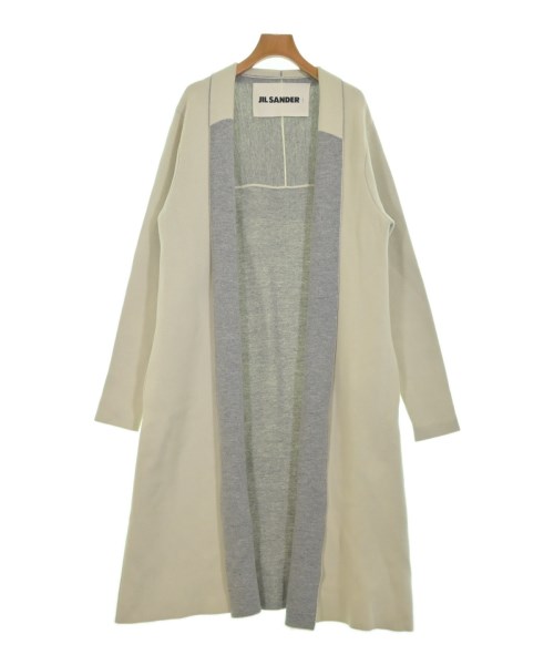 JIL SANDER ジルサンダー コート（その他） レディース 34(XXS位) アイボリーxグレー 【中古】【古着】