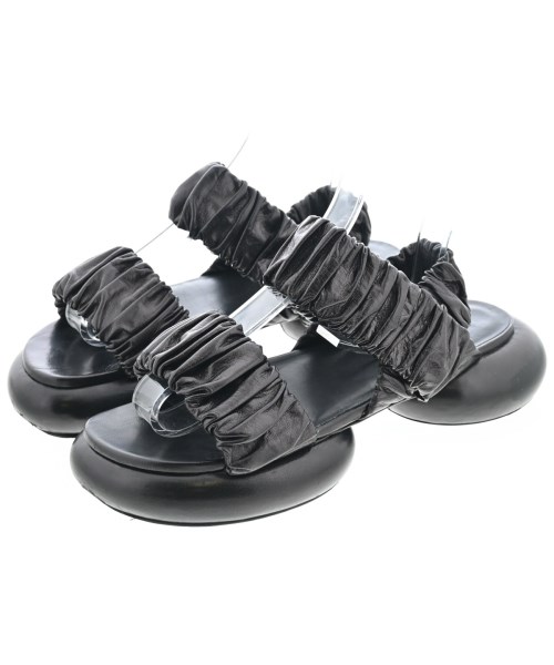 JIL SANDER ジルサンダー サンダル レディース EU37(23.5cm位) 黒 【中古】【古着】