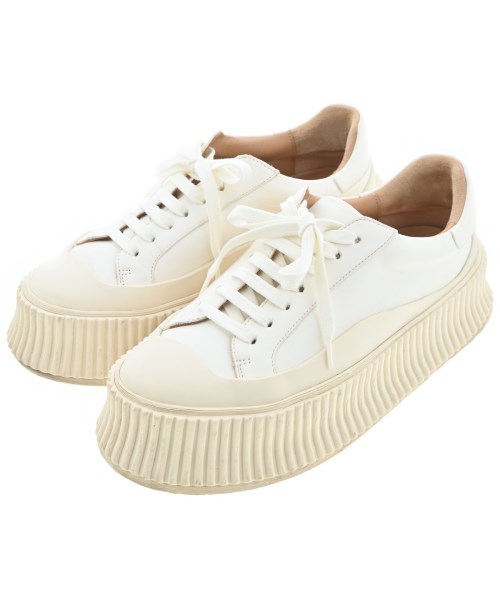 JIL SANDER ジルサンダースニーカー レディース EU36(22.5糎位) 白【中古】【古着】