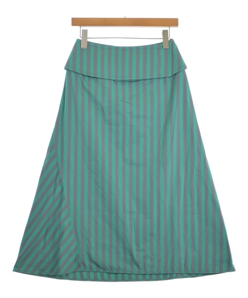 JIL SANDER ジルサンダーロング・マキシ丈スカート レディース 32(XXXS位) 緑xピンク系(ストライプ)【中古】【古着】|RAGTAG(ブランド古着のラグタグ)