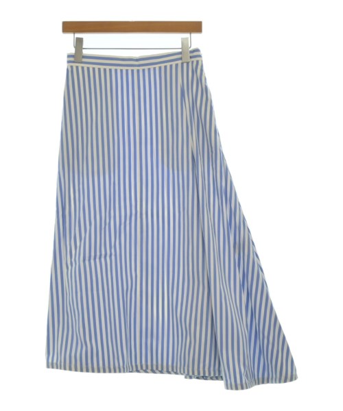 JIL SANDER ジルサンダーロング・マキシ丈スコート レディース 32(XXS位) 青x白(縞模様)【中古】【古着】