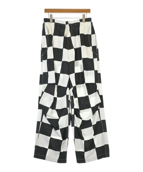 JIL SANDER ジルサンダー パンツ(その他) メンズ 44(S位) 黒x白(チェック) 【中古】【古着】