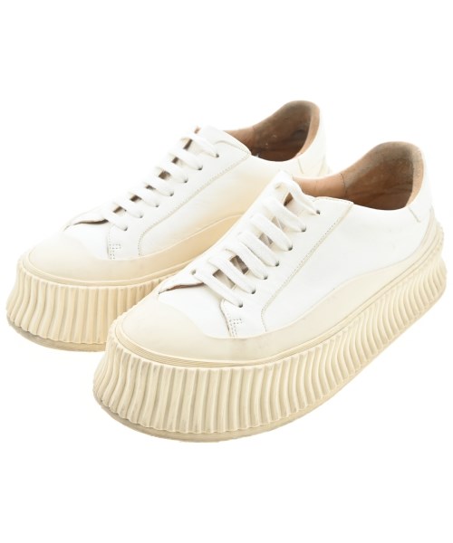 JIL SANDER ジルサンダースニーカー レディース EU36(22.5糎位) 象牙色【中古】【古着】