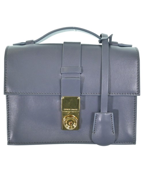 GIORGIO ARMANI ジョルジオアルマーニ ハンドバッグ レディース - 青紫系 【中古】【古着】